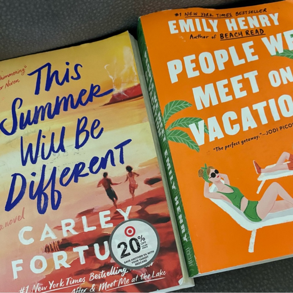 Orange Accents Coffee Table Books